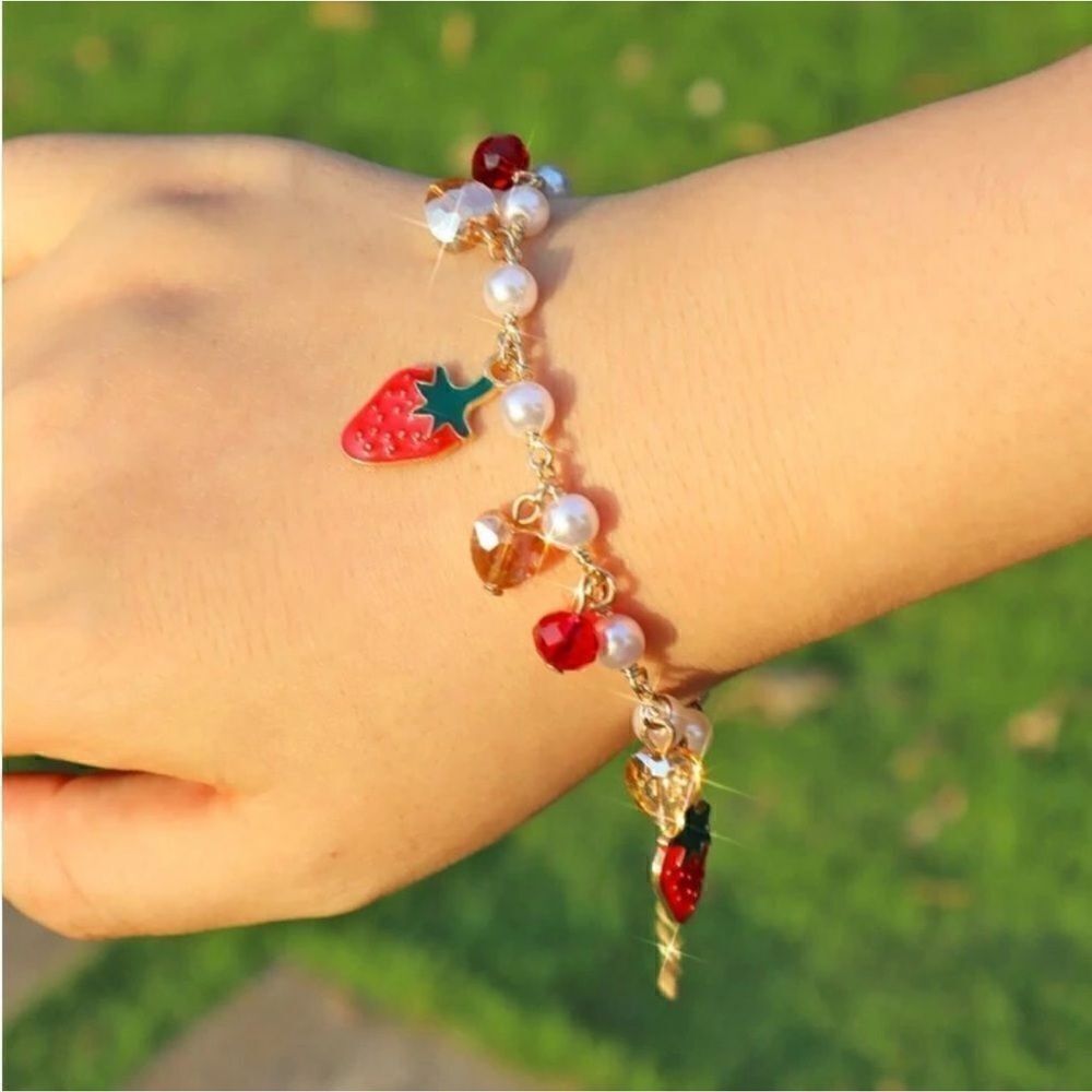 Strawberry bracelet  #1463